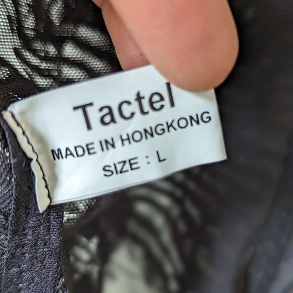 Floral Black Mesh and Lace Catsuit women's sz L - Picture 6 of 10